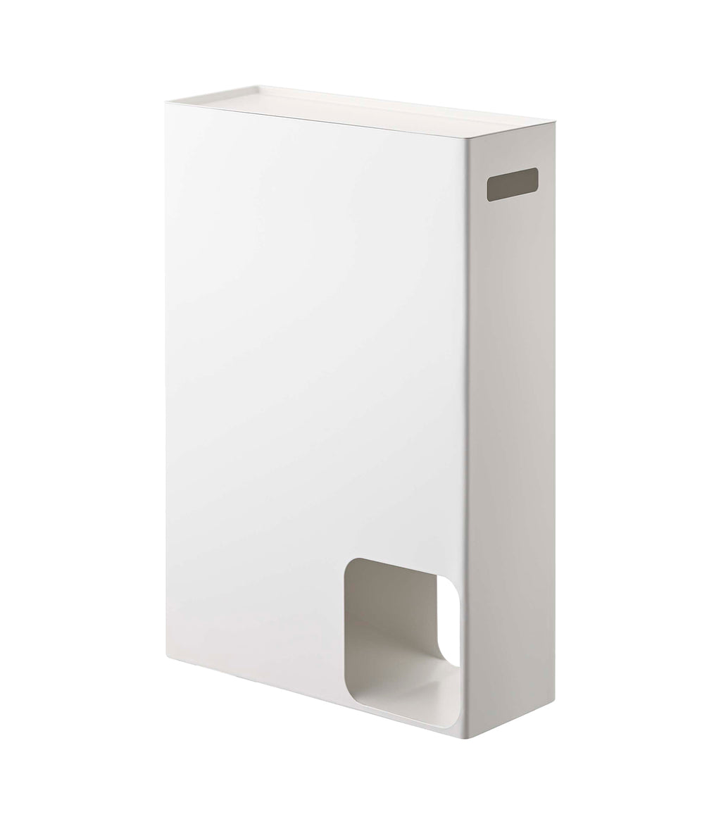 YAMAZAKI home 2294 Toilet Paper Stocker-Bathroom Storage Organizer  Dispenser, One Size, White