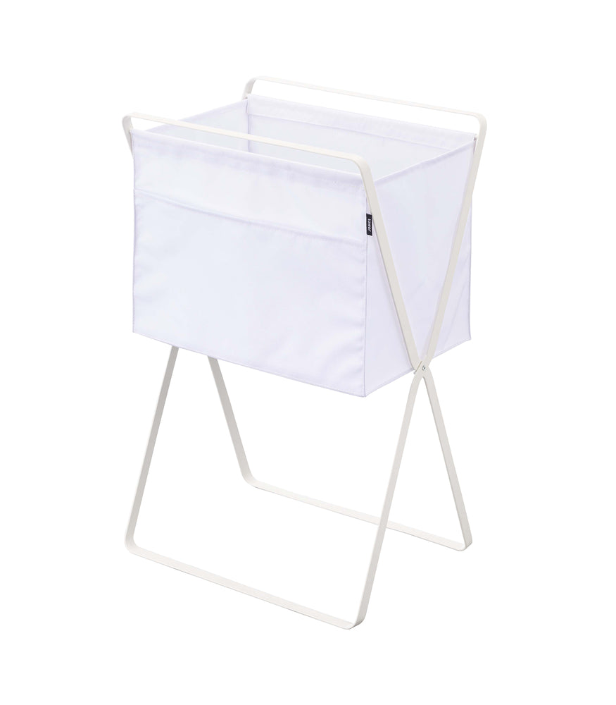 View 1 - Elevated Laundry Hamper on a blank background.