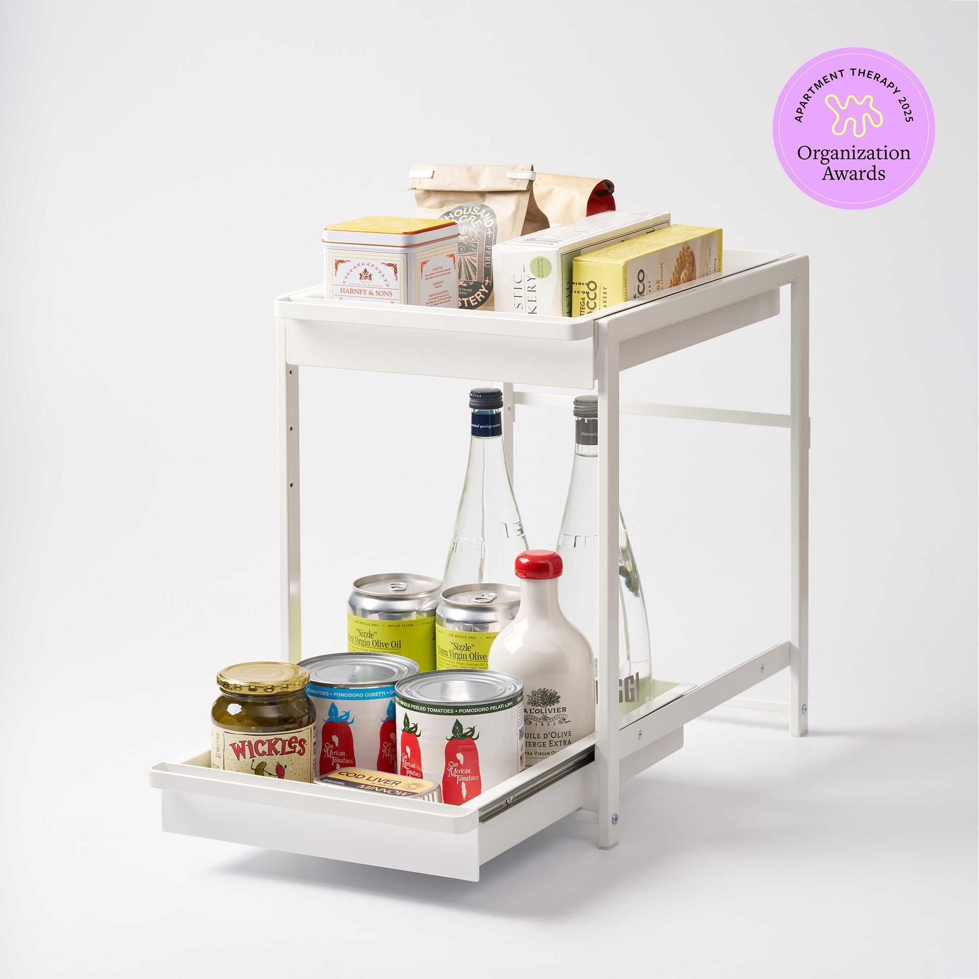 Two-Tier Pull-Out Shelf - Steel - Yamazaki Home