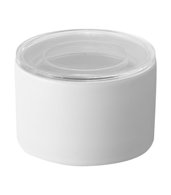 Ceramic Canister - Two Sizes on a blank background.
