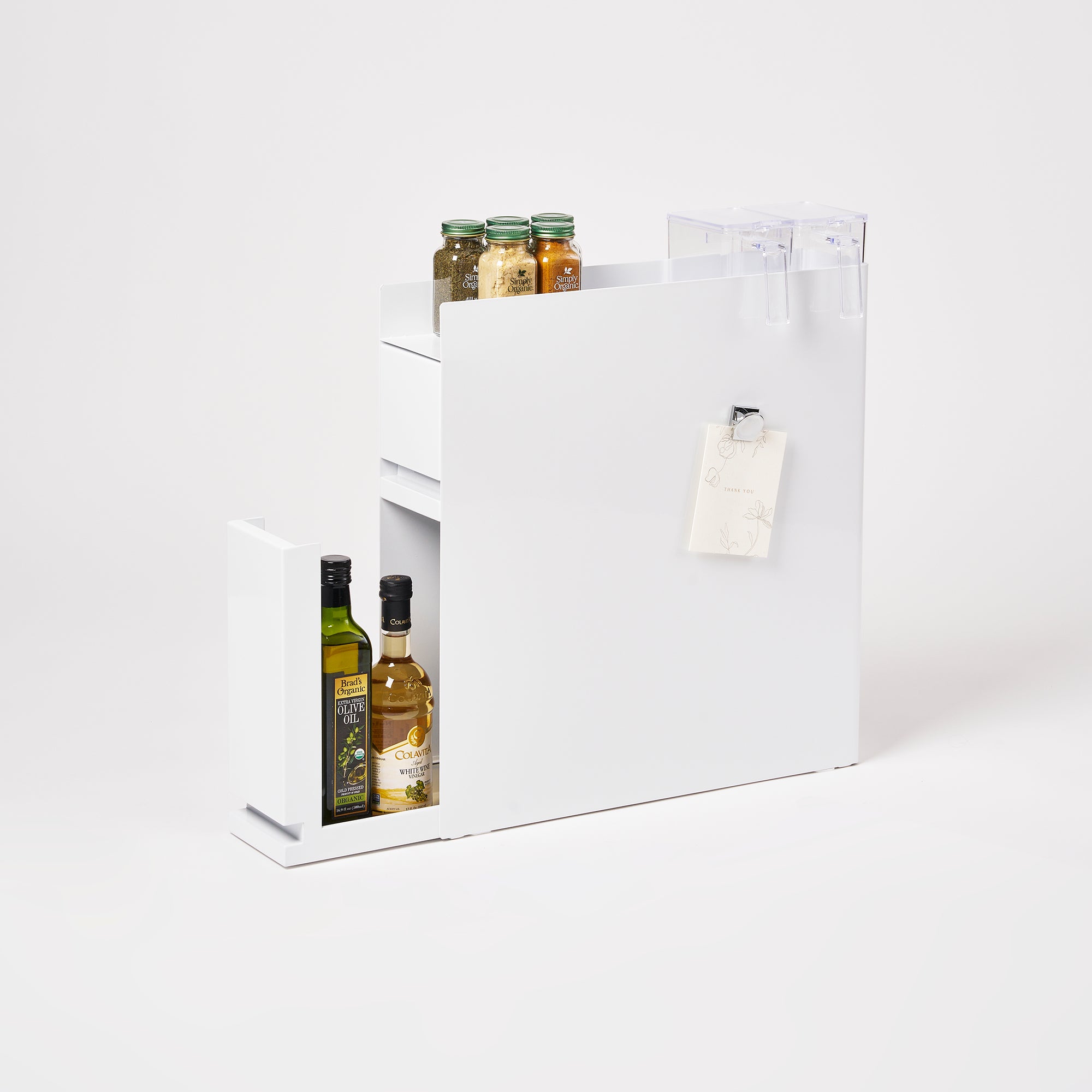 Two-Tier Sliding Drawer Seasoning Rack - Steel - Yamazaki Home