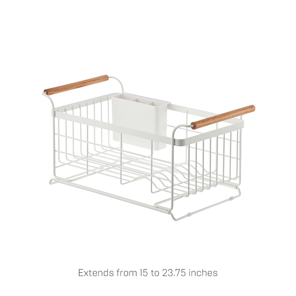 View 7 - Product GIF showcasing the various configuration options for Over-the-Sink Dish Rack