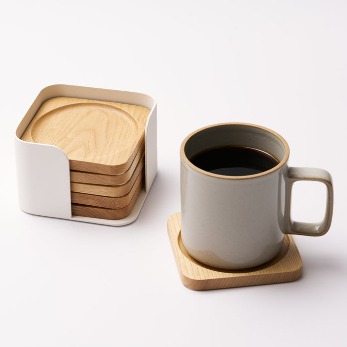 Contour Coaster Set - Wood