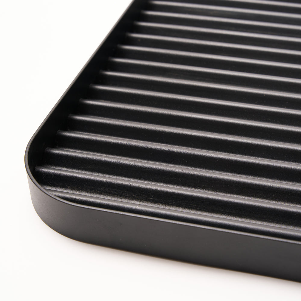 Apto Furrow Boot Tray - Steel - Black