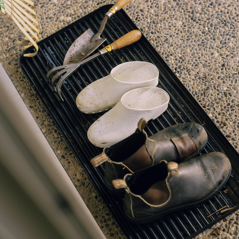 Apto Furrow Boot Tray - Steel - Black