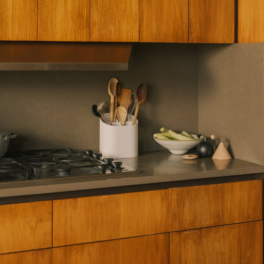 Apto Sloped Utensil Holder - Steel