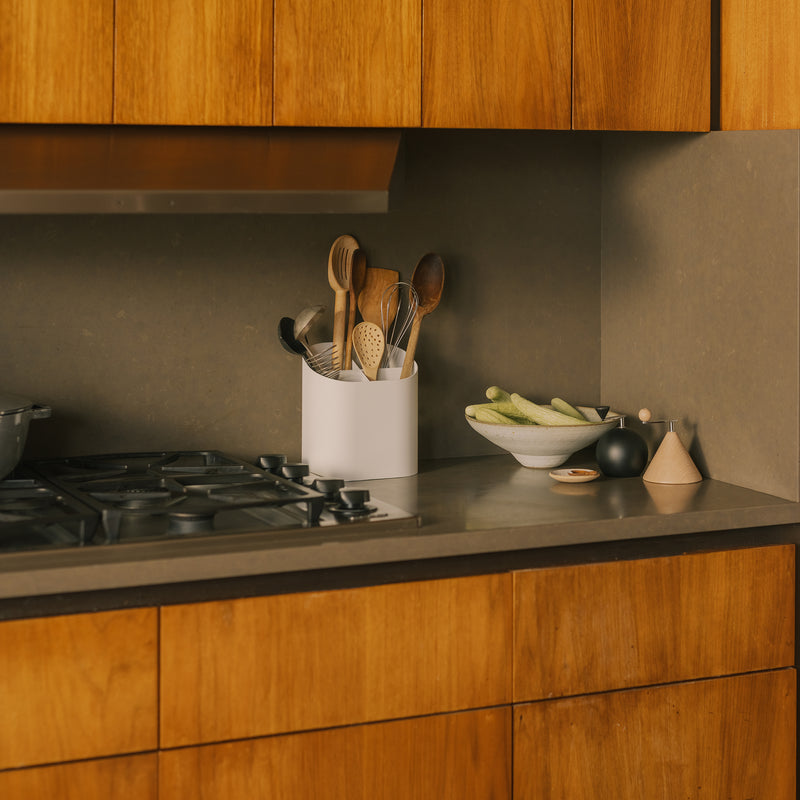 Apto Sloped Utensil Holder - Steel