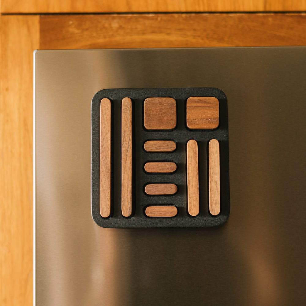 Apto Tidy Magnet Set - Steel + Wood