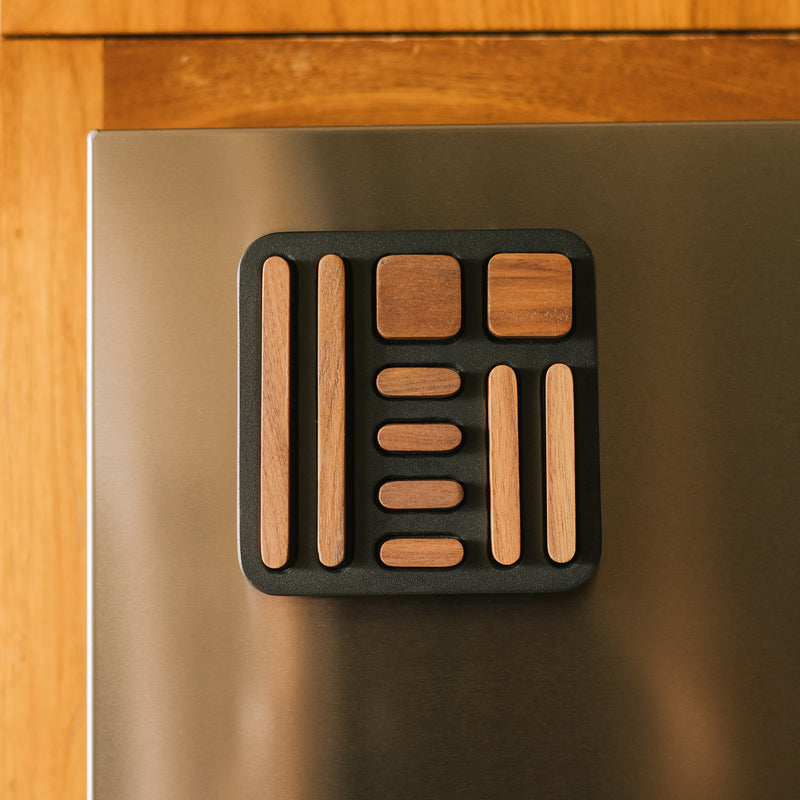 Apto Tidy Magnet Set - Steel + Wood