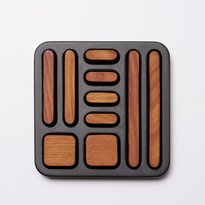 Tidy Magnet Set - Steel + Wood