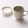 Apto Wave Coaster Set - Ceramic + Steel