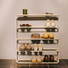 Apto Obround Shoe Rack - Tall - Steel - Ivory