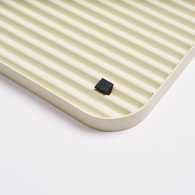 Apto Furrow Boot Tray - Steel - Ivory