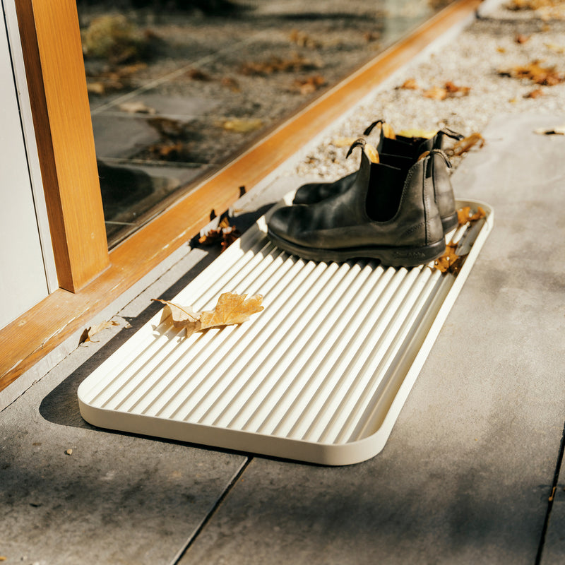 Apto Furrow Boot Tray - Steel - Ivory