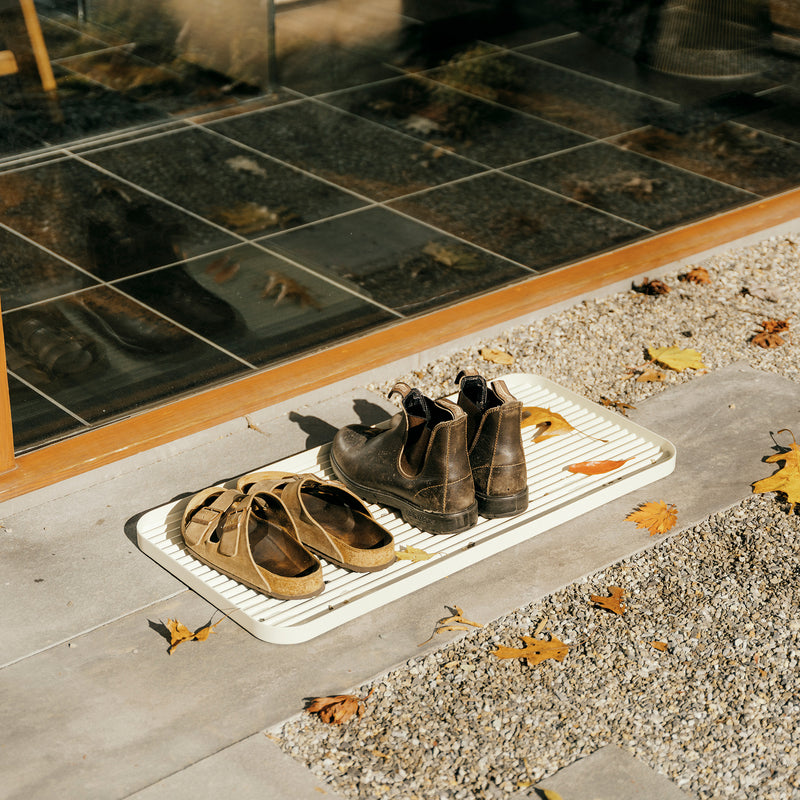 Apto Furrow Boot Tray - Steel - Ivory