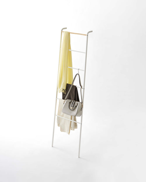 Yamazaki Home White Leaning Storage Ladder (63