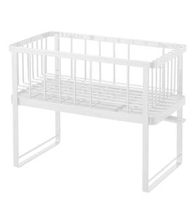 Two-Tier Wire Dish Rack - Steel. view 1