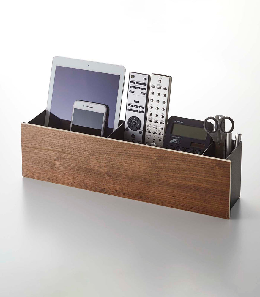 View 16 - Desk Organizer - Two Sizes - Steel + Wood