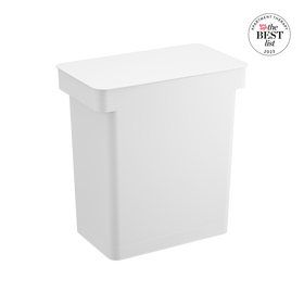 Airtight Rolling Trash Can on a blank background. view 1