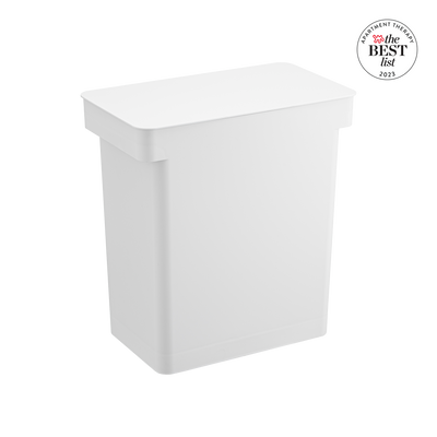 Airtight Rolling Trash Can on a blank background.