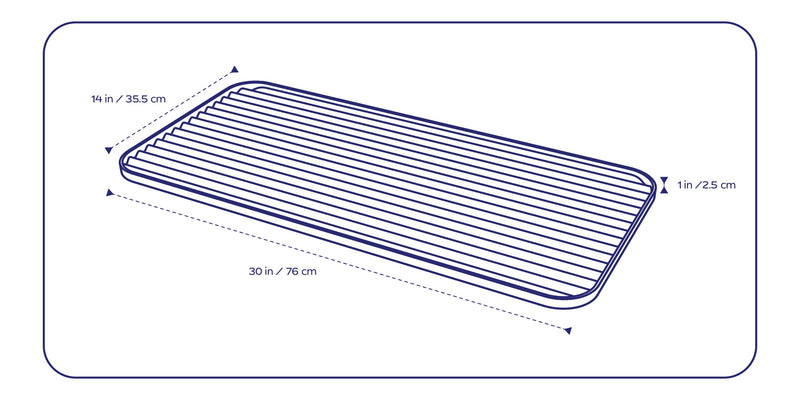 Apto Furrow Boot Tray - Steel - Ivory