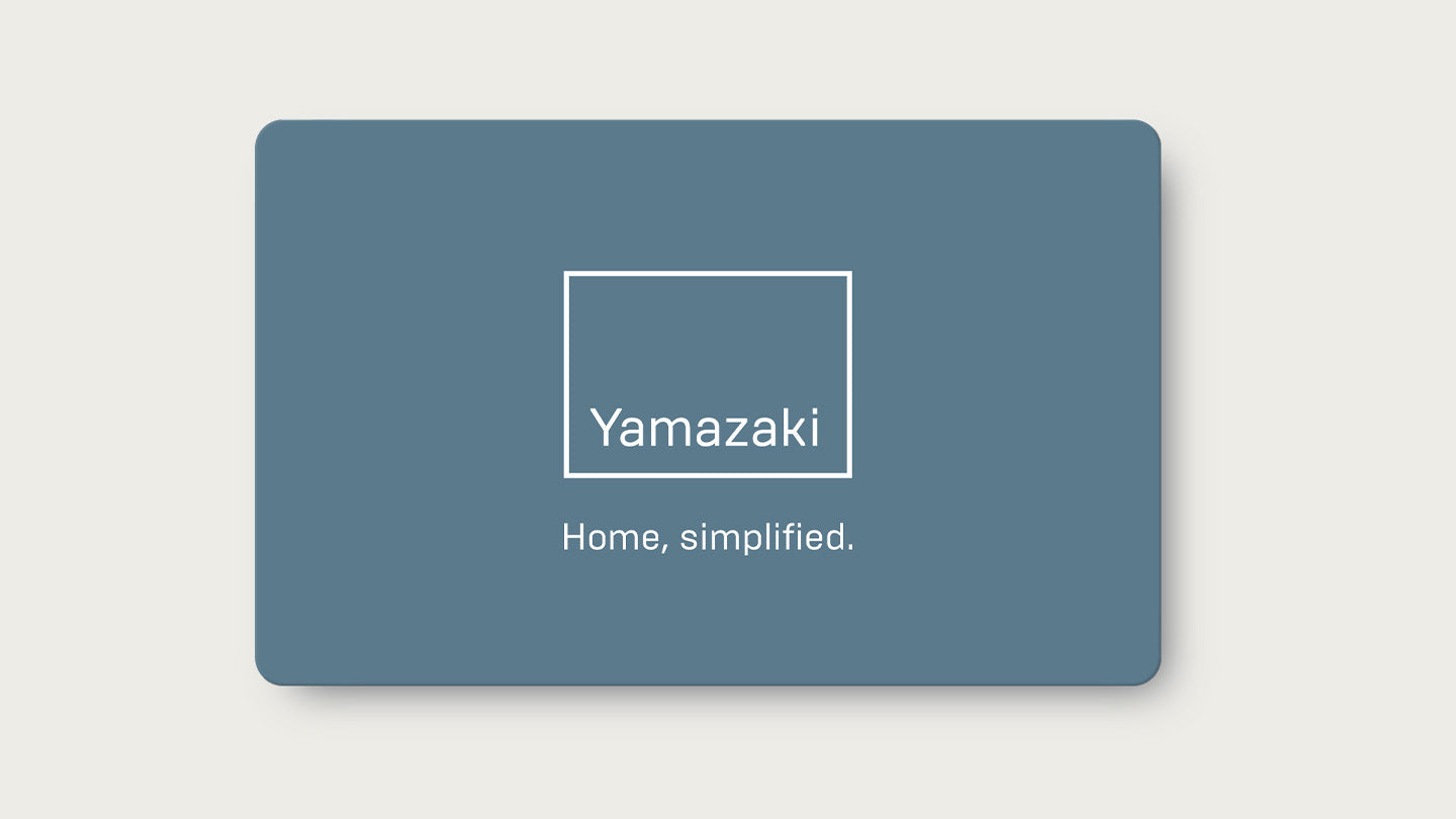 Yamazaki Home blue gift card. 