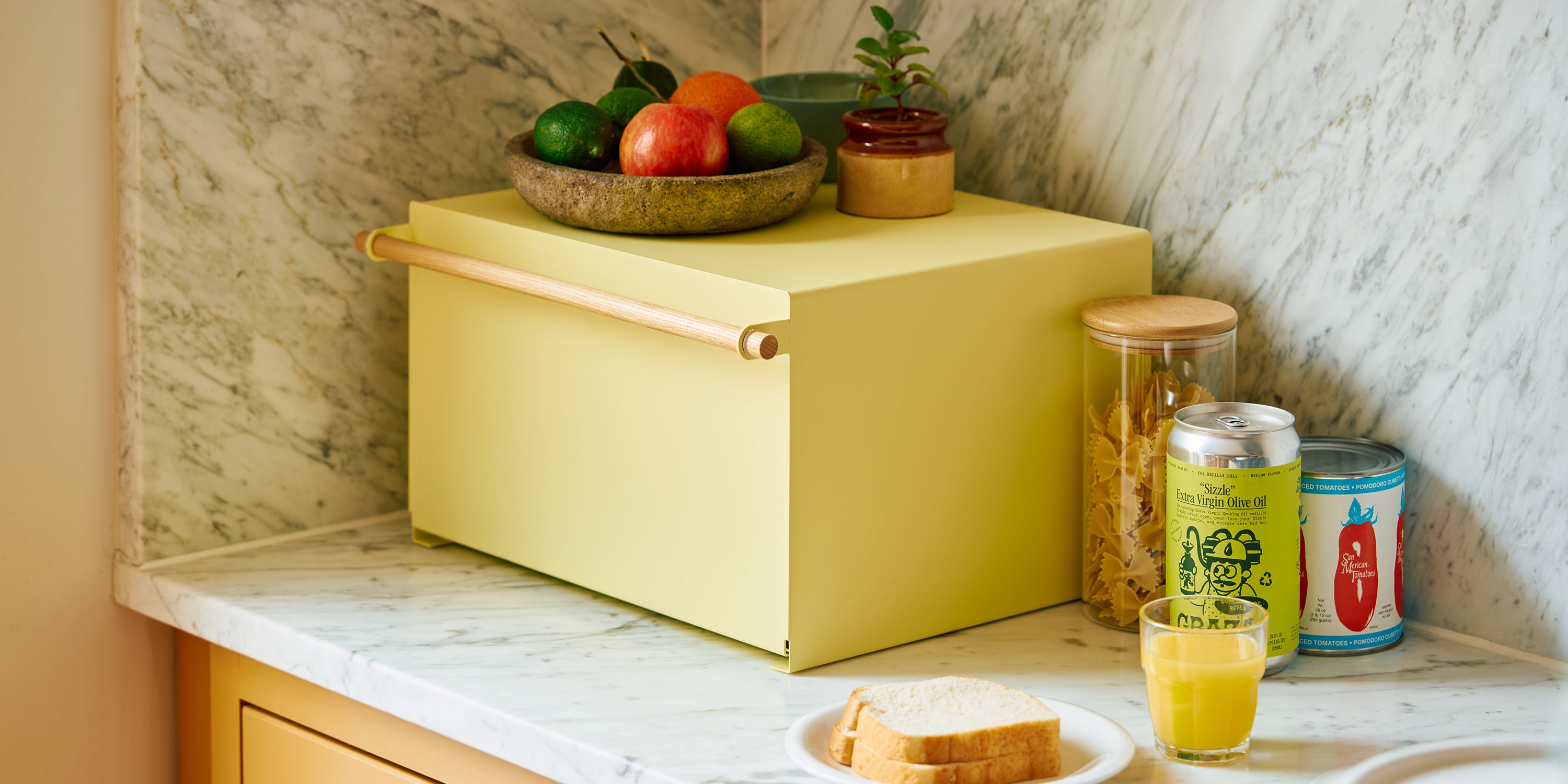 The Bread Box in Yellow Pear