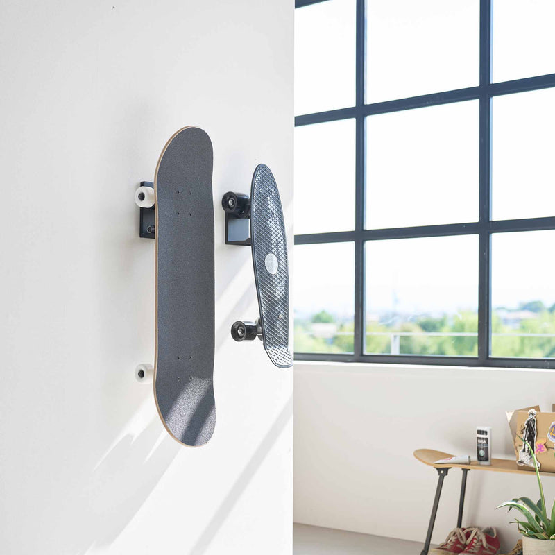 Wall-Mounted Skateboard Holder - Steel