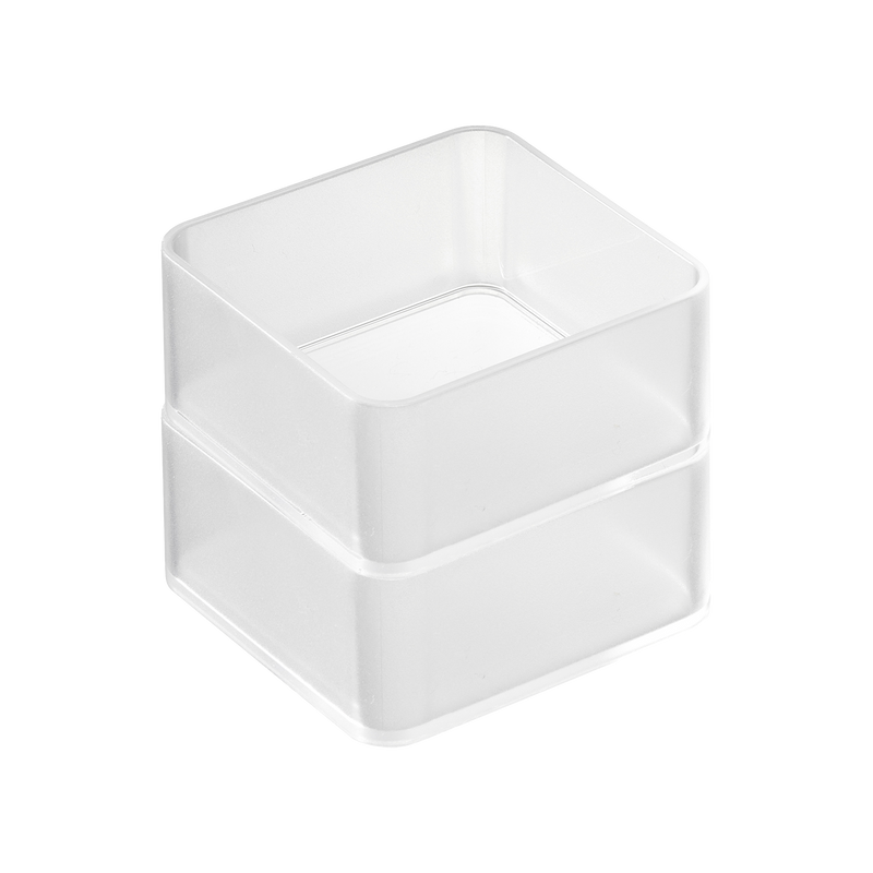 Stackable Clear Organizers [Set of 2] - Four Sizes on a blank background.