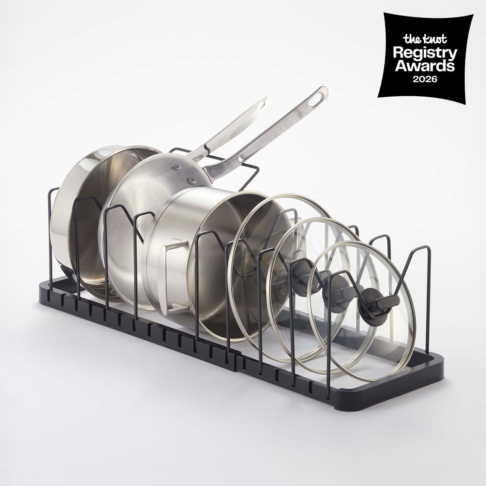 Yamazaki Adjustable Pot Lid & Pan Organizer - Thumbnail 3