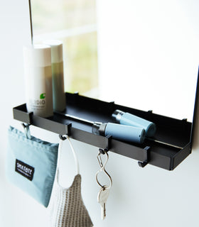 Magnetic Mirror with Storage Rack - Glass. view 11