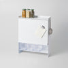 Yamazaki Home Concealable Spice Rack with props, set against a white background.