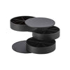 Yamazaki Home Black Stacked Jewelry Organizer - Sectioned with a white background