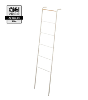 Leaning Storage Ladder - Two Styles on a blank background. view 1