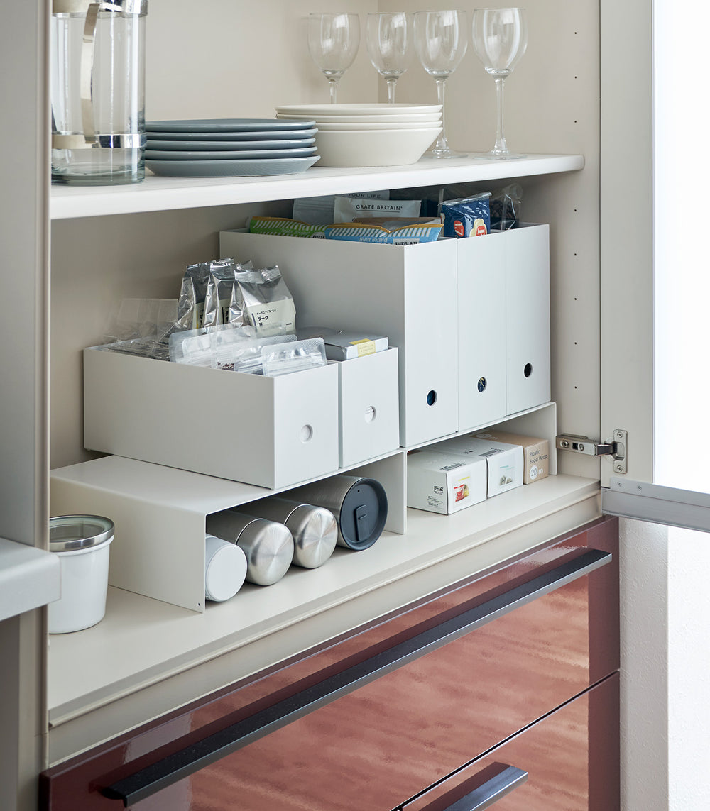 china cabinet shelf risers and plate dividers set