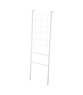 Leaning Ladder with Grid Panel on a blank background. view 1