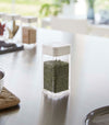 White Yamazaki Home Spice Jar closed on a table