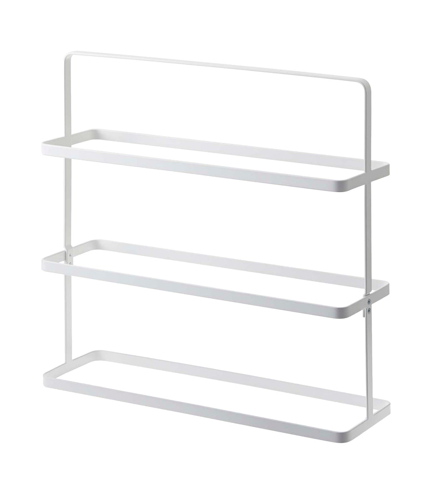 View 1 - Shoe Rack - Two Styles on a blank background.