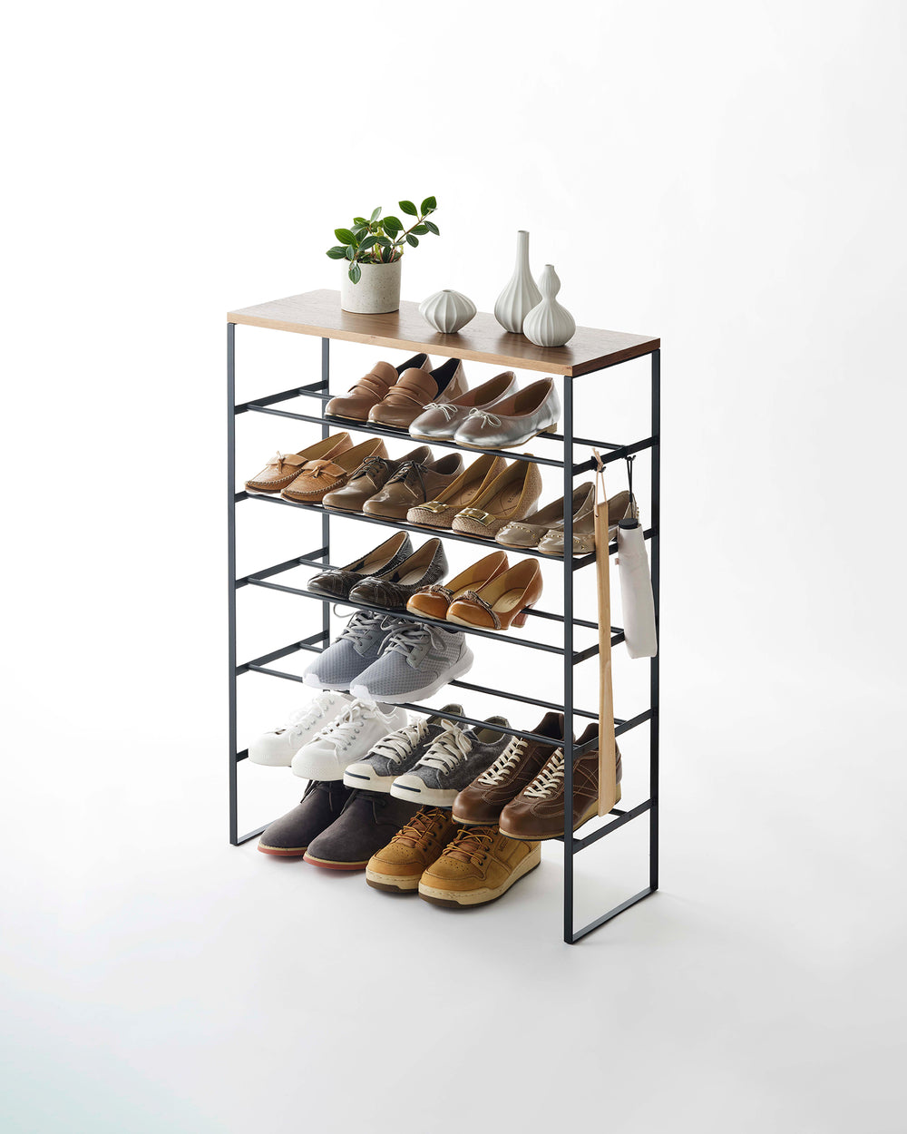 ②WWW_RACK WHAT WE WANT Amazon.com: WOWLIVE 4 Row 10 Tiers Extra Large Shoe Rack 72-80