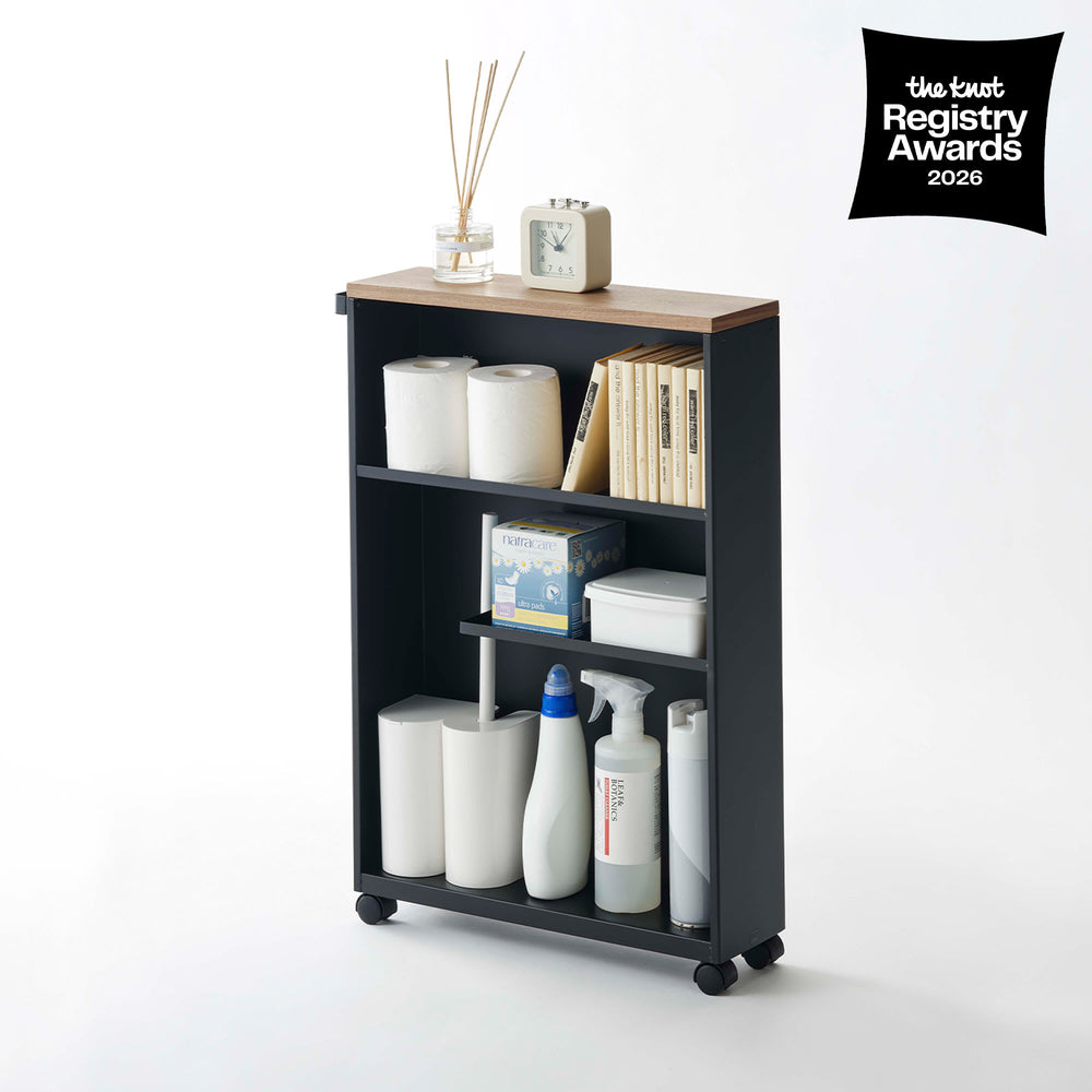 Yamazaki Home Tower Rolling Storage Cart