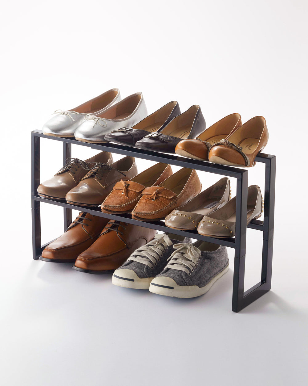Two-Tier Expandable Shoe Rack (12