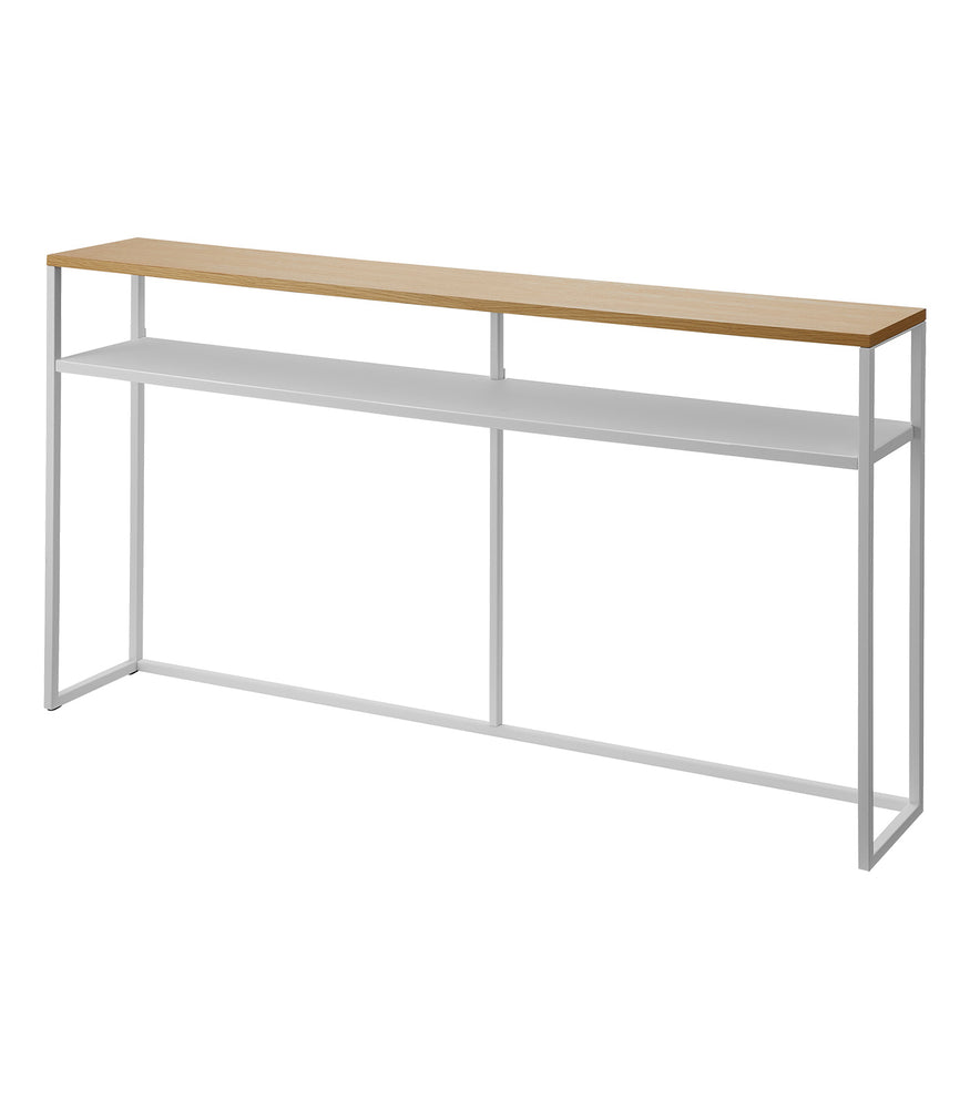 View 19 - Long Console Table - Two Styles on a blank background.