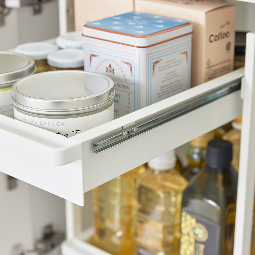 Organisatoren en opbergruimte onder de gootsteen, verstelbare 2-laags metalen uittrekbare kastorganizer voor badkamer, keuken, voorraadkast 15 Organisatoren en opbergruimte onder de gootsteen, verstelbare 2-laags metalen uittrekbare kastorganizer voor badkamer, keuken, voorraadkast 15
