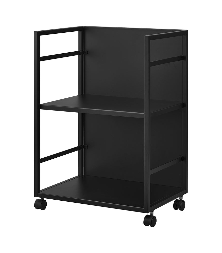 View 9 - Two-Tier Hideaway Storage Cart on a blank background.