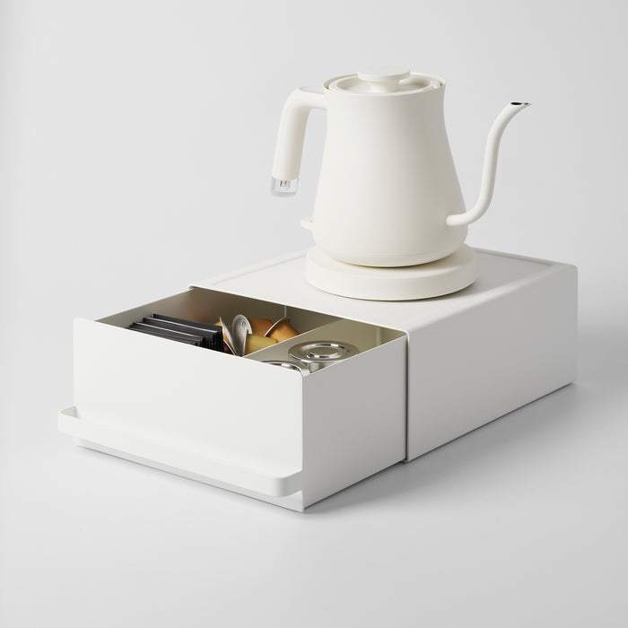 Image 458: Countertop Rack with Drawer - Steel Black