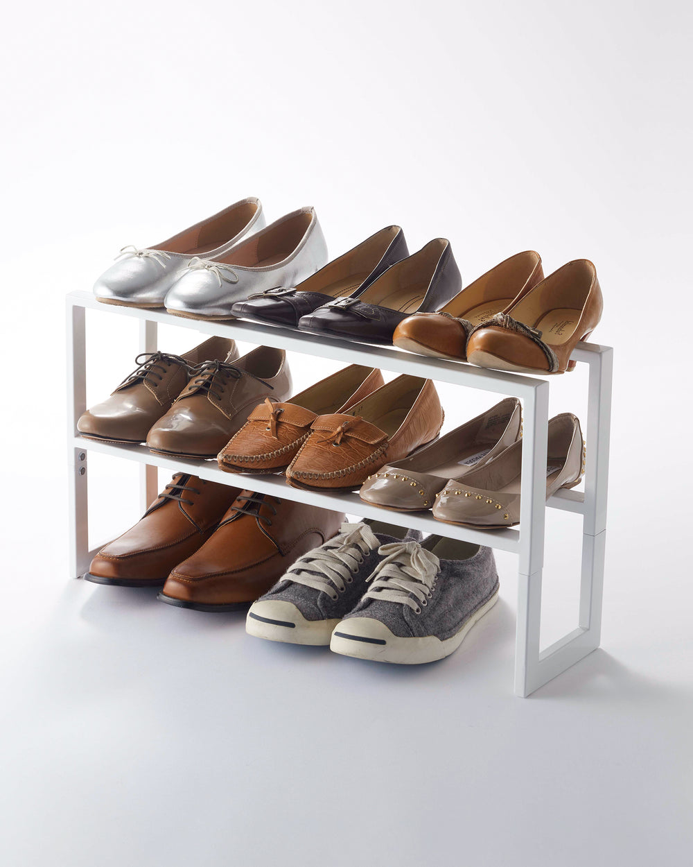 Two-Tier Expandable Shoe Rack (11.8