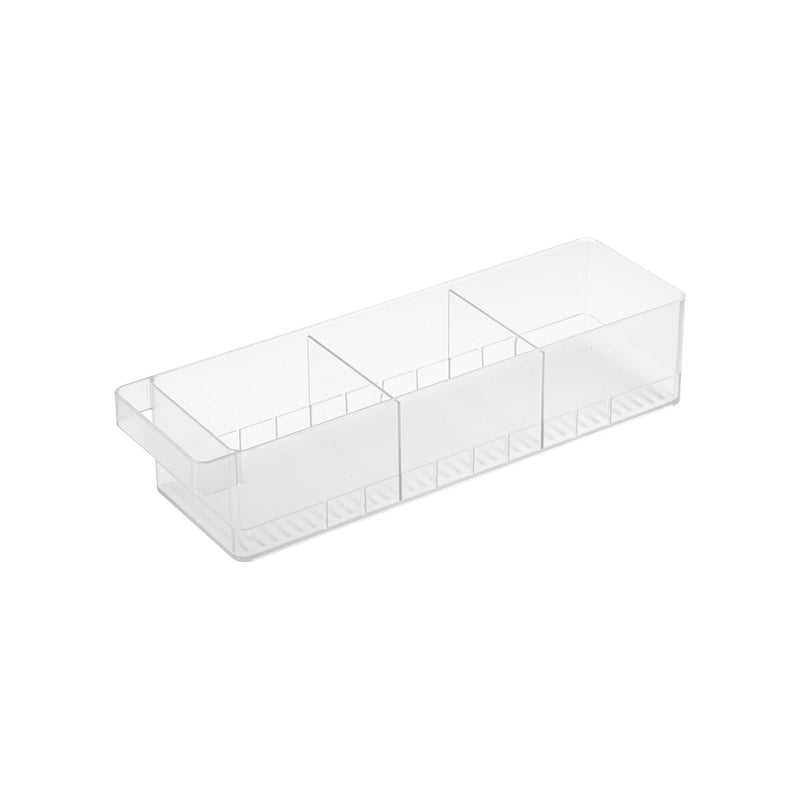 Refrigerator Organizer Bin - Three Styles on a white background.