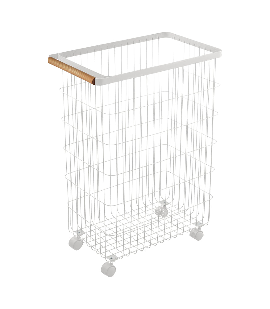 View 1 - Rolling Wire Basket on a blank background.