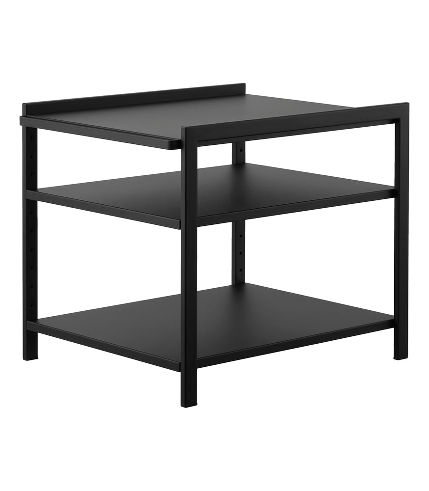 View 9 - Three-Tier Cabinet Storage Rack on a blank background.