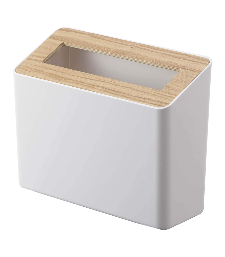 Yamazaki Home Trash Can Side Table, 2 Colors ABS Resin With Metal